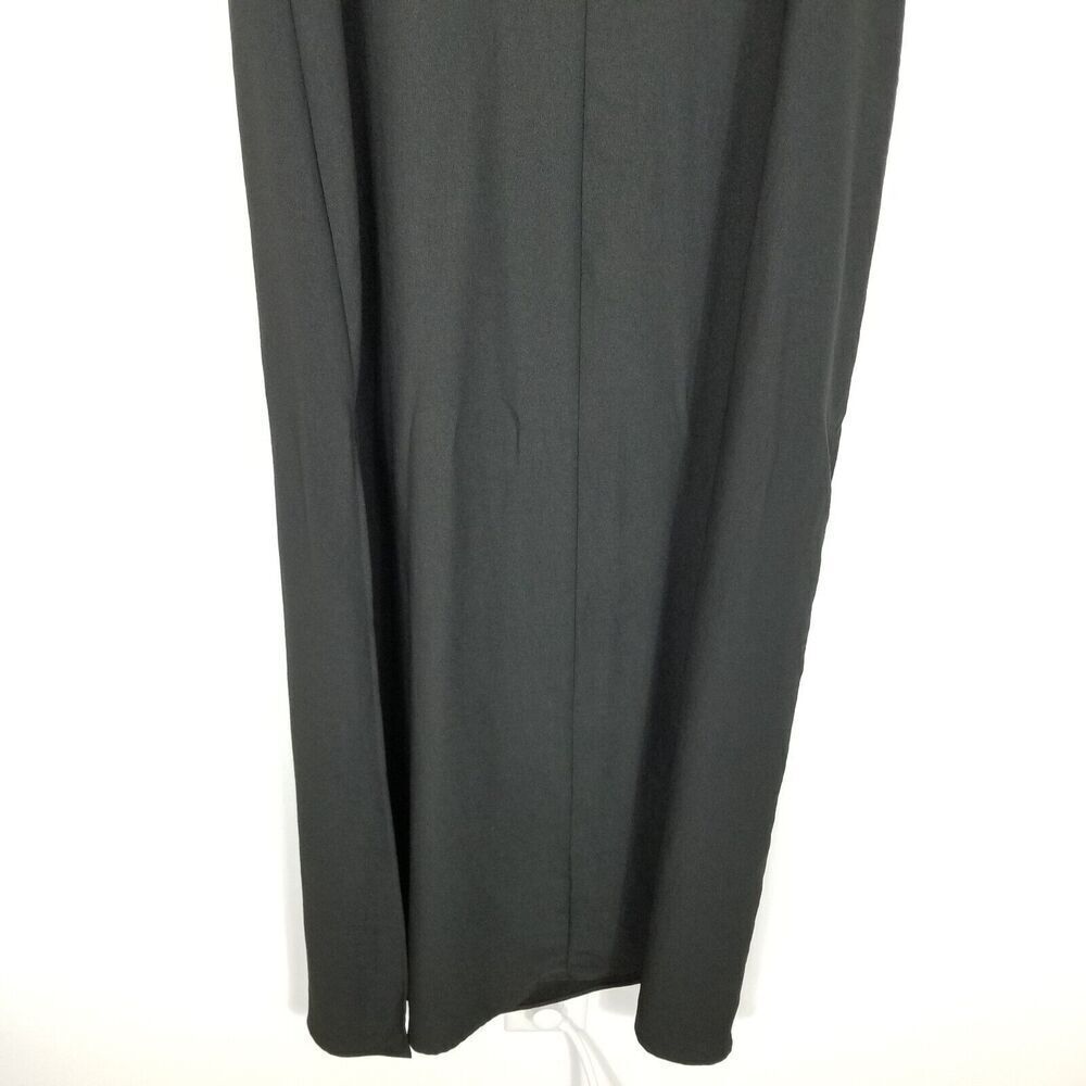 Lulu's Women Salt Water Breeze Black Tie-Strap‎ Maxi Dress Size L Slit Side - Picture 6 of 8